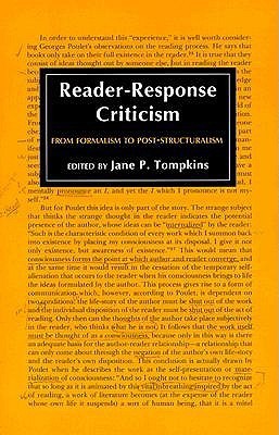 Book cover of Reader-Response Criticism: From Formalism to Post-Structuralism by Jane Tompkins (Ed.)