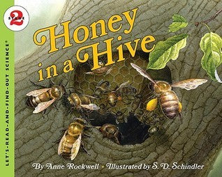Book cover of Honey In A Hive by Anne Rockwell, S.D. Schindler (Illus.)
