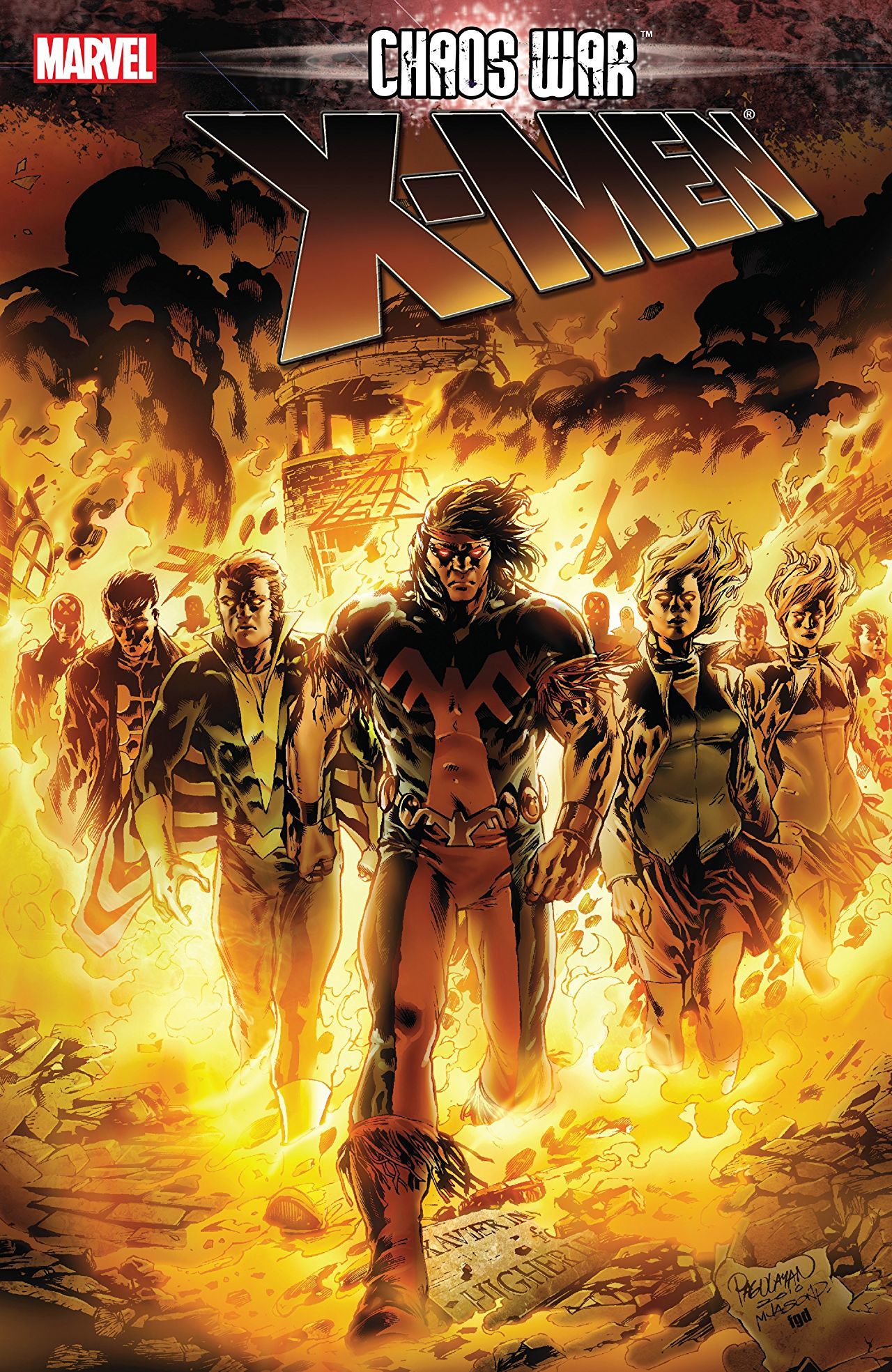 Book cover of Chaos War: X-Men by Louise Simonson, Chris Claremont, Doug Braithwaite (Illus.)