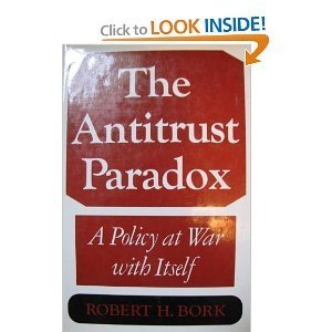 Book cover of Antitrust Paradox by Robert H. Bork