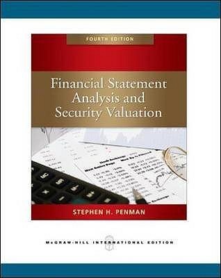 Book cover of Financial Statement Analysis And Security Valuation by Stephen H. Penman