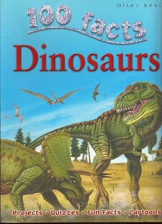 Book cover of 100 Facts: Dinosaurs by Steve Parker