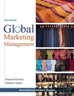 Book cover of Global Marketing Management by Masaaki Kotabe
