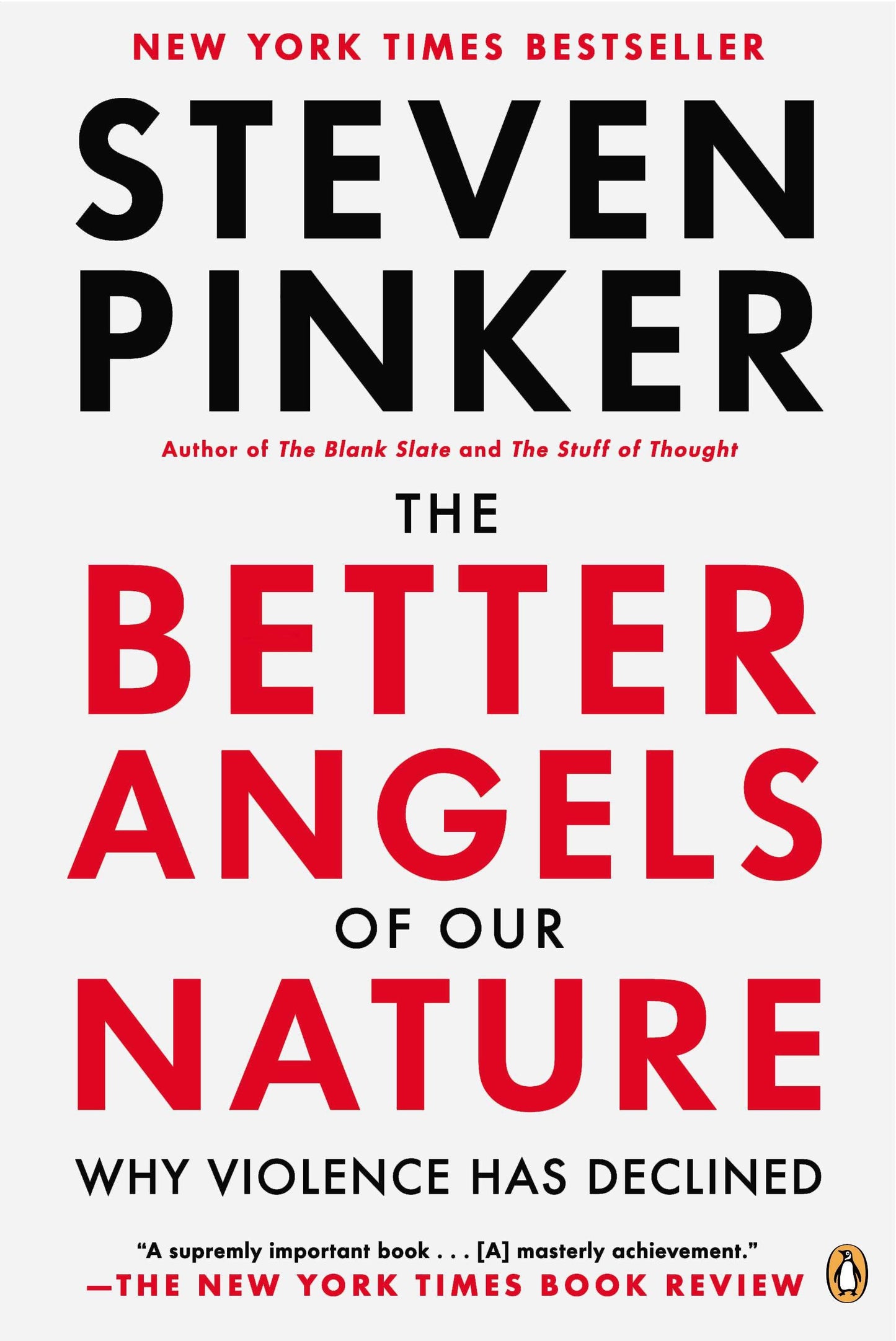 Book cover of The Better Angels of Our Nature: Why Violence Has Declined by Steven Pinker