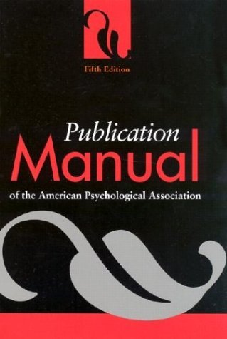 Book cover of Publication Manual Of The American Psychological Association by American Psychological Association