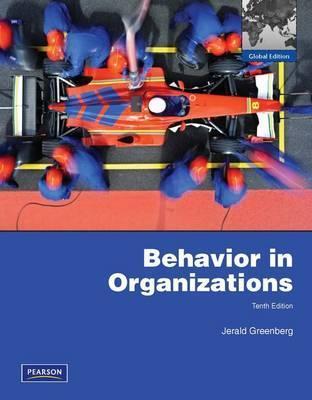 Book cover of Behavior In Organizations by Jerald Greenberg