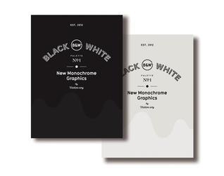 Book cover of Palette, No. 1: Black & White: New Monochrome Graphics by Viction Workshop (Creator)