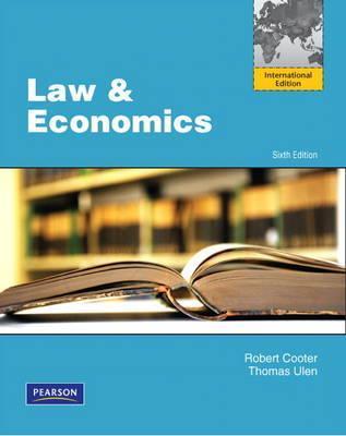Book cover of Law And Economics by Robert Cooter, Thomas Ulen