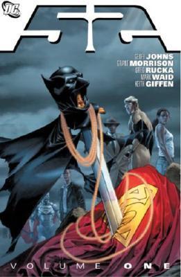 Book cover of 52, Vol. 1 by Geoff Johns, Grant Morrison, Greg Rucka, Mark Waid, Keith Giffen (Illus.), Eddy Barrows (Illus.), Chris Batista (Illus.), Ken Lashley (Illus.), Shawn Moll (Illus.), Todd Nauck (Illus.), Joe Bennett (Illus.)