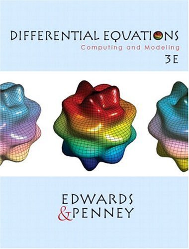 Book cover of Differential Equations : Computing And Modeling by Charles Henry Edwards, David E. Penney