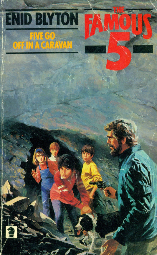 Book cover of Five Go Off in a Caravan by Enid Blyton, Betty Maxey (Illus.)