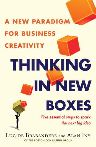 Book cover of Thinking In New Boxes: A New Paradigm For Business Creativity by Luc de Brabandere, Alan Iny