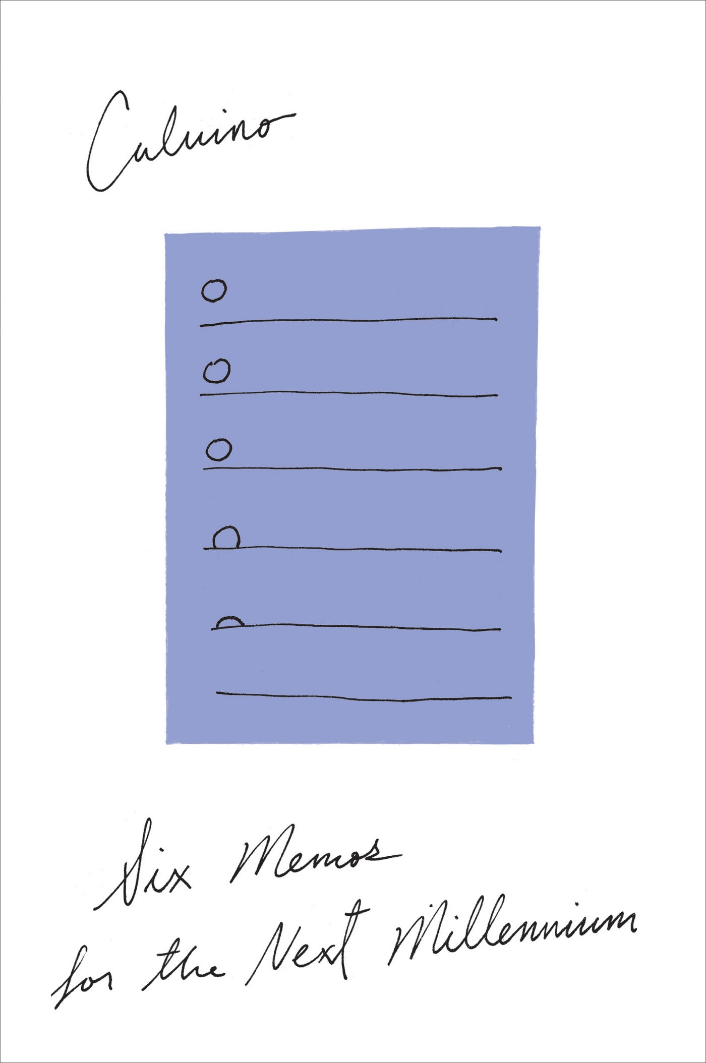 Book cover of Six Memos for the Next Millennium by Italo Calvino