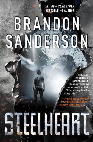 Book cover of Steelheart by Brandon Sanderson