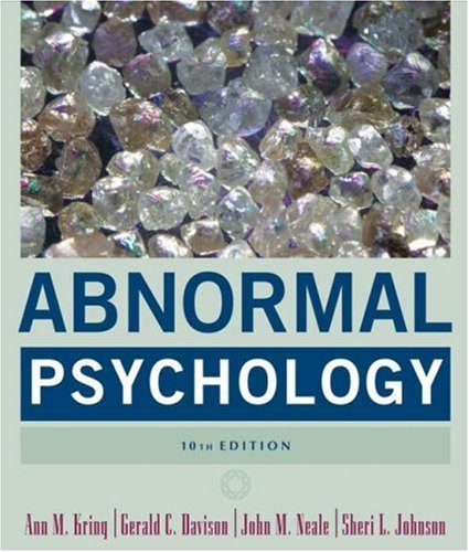 Book cover of Abnormal Psychology by Ann M. Kring, John M. Neale, Sheri L. Johnson, Gerald C. Davidson, Sheri Johnson