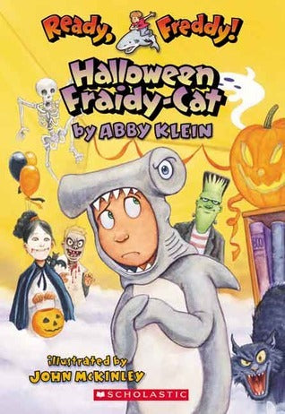 Book cover of Halloween Fraidy-Cat by Abby Klein, John McKinley (Illus.)
