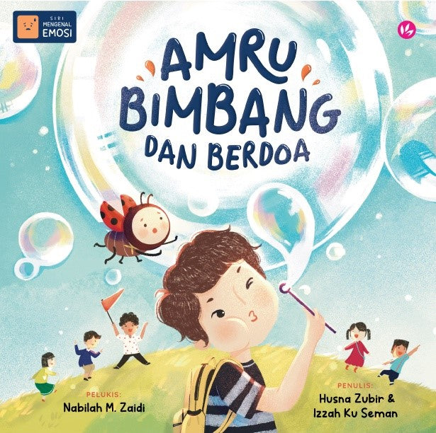 Book cover of Amru Bimbang Dan Berdoa by Husna Zubir, Izzah Ku Seman, Nabilah M. Zaidi (Illus.)