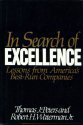 Book cover of In Search Of Excellence: Lessons From America's Best-Run Companies by Thomas J. Peters, Robert H. Waterman Jr., Nancy Austin