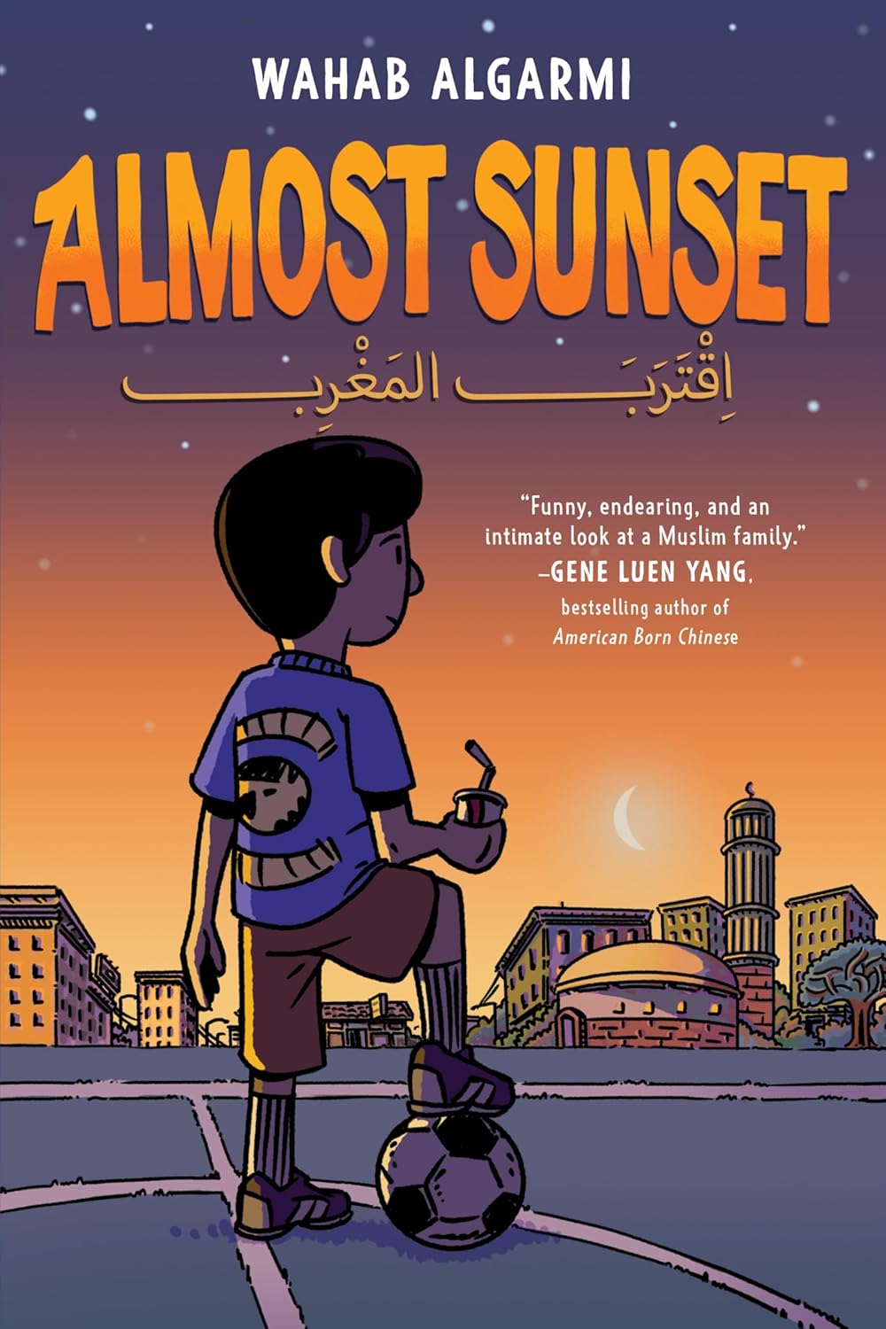 Book cover of Almost Sunset: A Graphic Novel by Wahab Algarmi