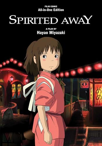 Book cover of Spirited Away Film Comic: All-In-One Edition by Hayao Miyazaki (Artist)