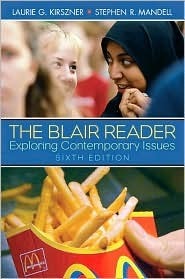 Book cover of The Blair Reader: Exploring Contemporary Issues by Laurie G. Kirszner, Stephen R. Mandell