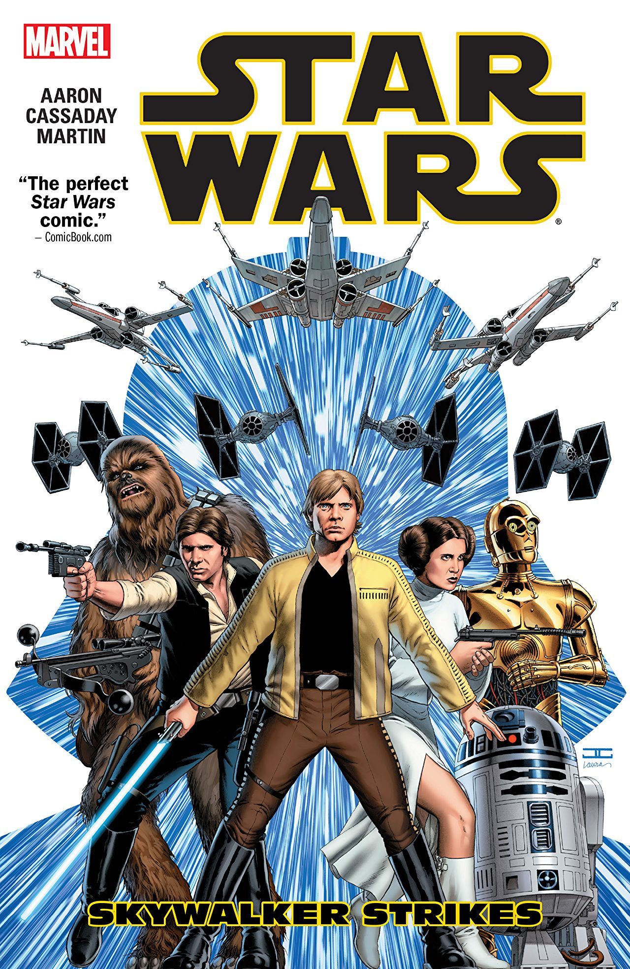 Book cover of Star Wars, Vol. 1: Skywalker Strikes by Jason Aaron (Writer), John Cassaday
