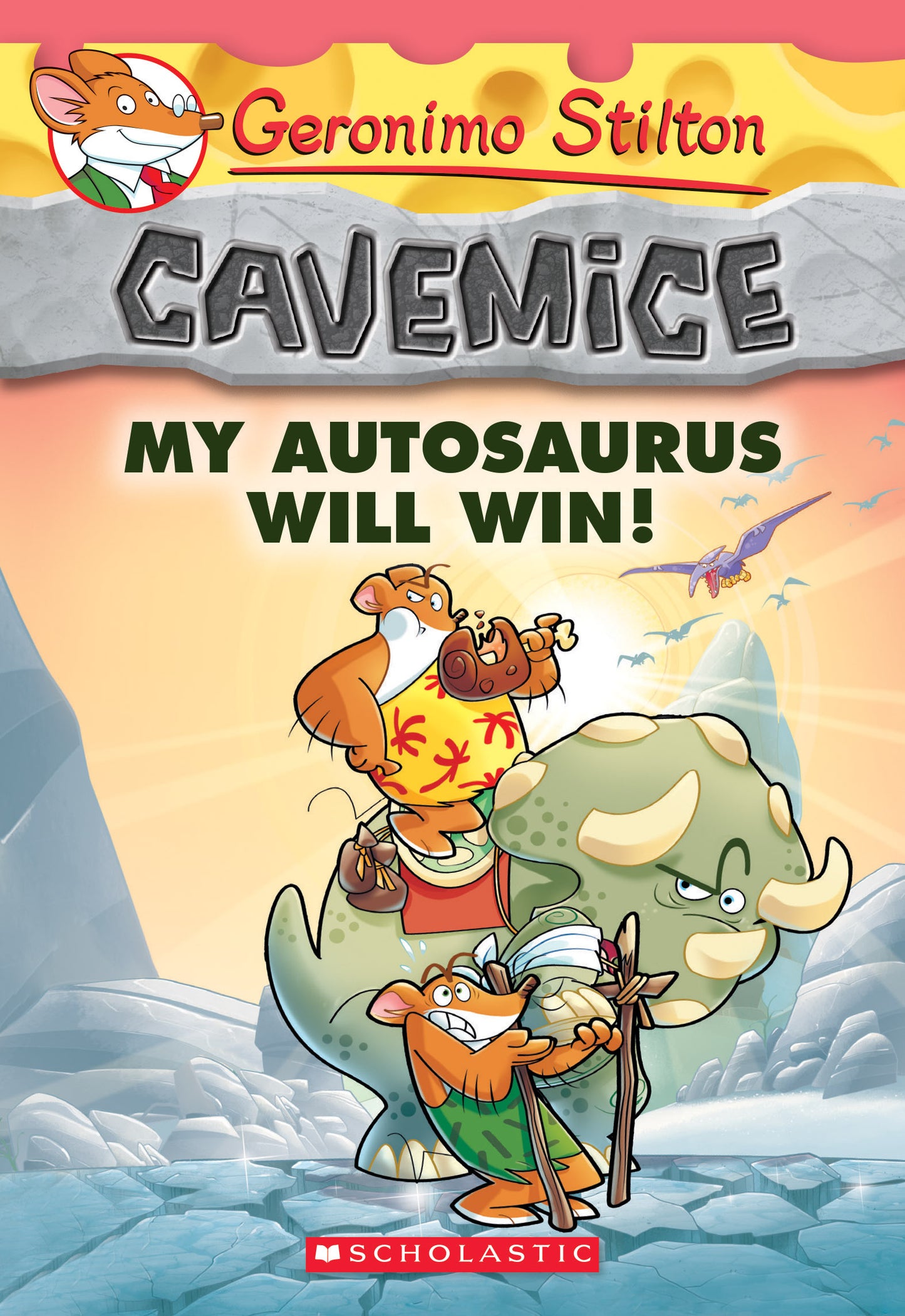 Book cover of My Autosaurus Will Win! by Geronimo Stilton