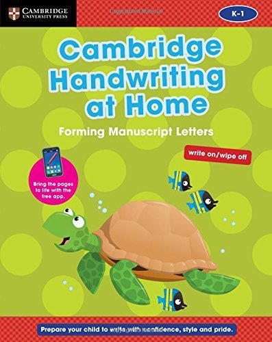Book cover of Cambridge Handwriting At Home: Forming Manuscript Letters by Gill Budgell, Kate Ruttle