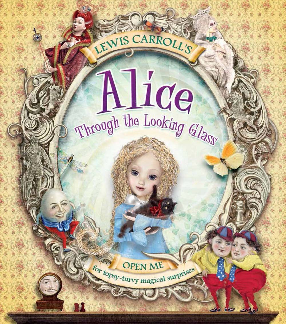 Book cover of Lewis Carroll's Alice Through The Looking Glass by Lewis Carroll, Kay Woodward (Adaptor), Patricia Moffett (Illus.)