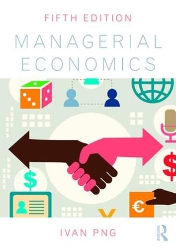 Book cover of Managerial Economics by Ivan Png
