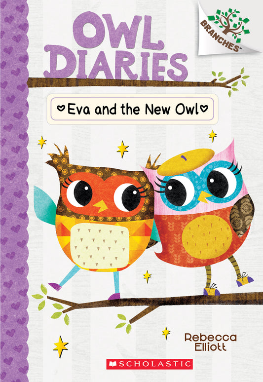 Book cover of Eva And The New Owl by Rebecca Elliott