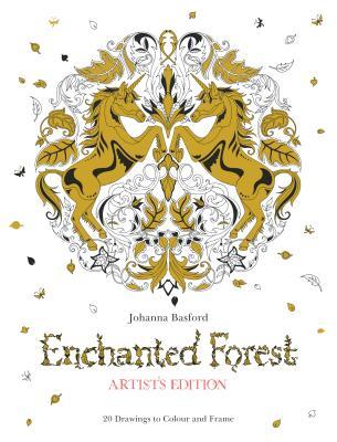 Book cover of Enchanted Forest Artist's Edition: 20 Drawings To Color And Frame by Johanna Basford