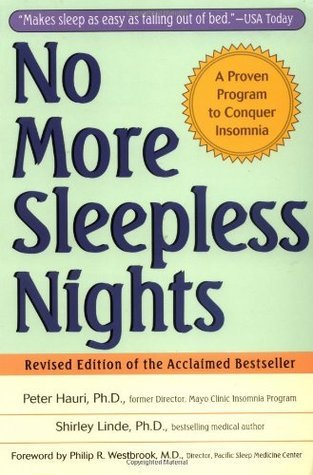 Book cover of No More Sleepless Nights by Peter Hauri, Shirley Linde