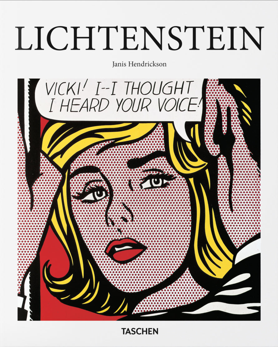 Book cover of Roy Lichtenstein 1923-1997: The Irony of the Banal by Janis Hendrickson