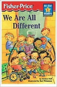Book cover of We Are All Different: Level 1 by Kirsten  Hall, Bari Weissman (Illus.)