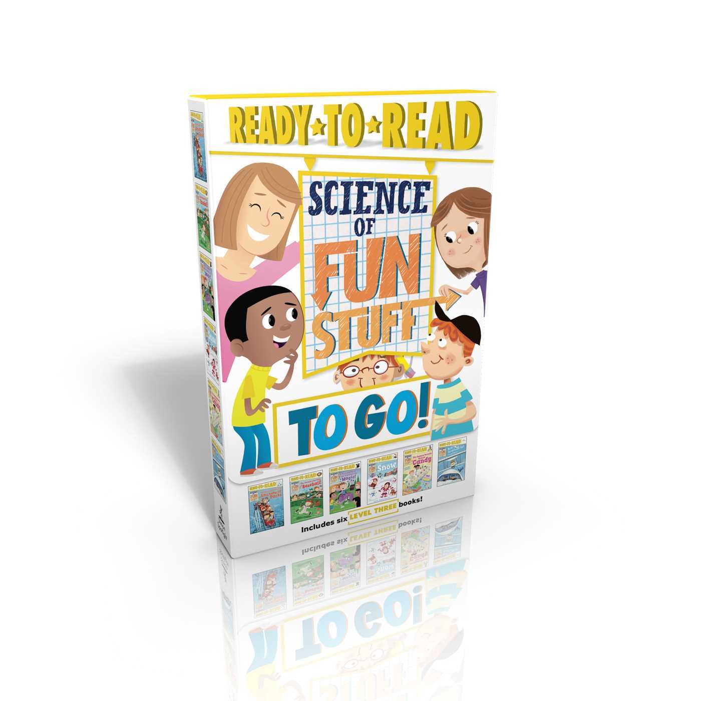 Book cover of Science Of Fun Stuff To Go! (Boxed Set): The Thrills And Chills Of Amusement Parks; The Innings And Outs Of Baseball; Pulling Back The Curtain On ... How Airplanes Get From Here...To There! by Various