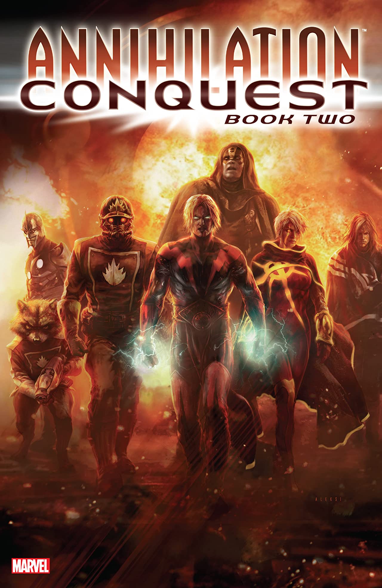 Book cover of Annihilation: Conquest, Book Two by Dan Abnett (Writer), Andy Lanning (Writer), Javier Grillo-Marxuach (Writer), Tom Raney (Illus.), Sean Chen (Illus.), Scott Hanna (Illus.), Kyle Hotz (Illus.)