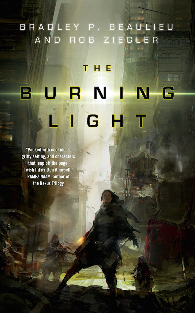 Book cover of The Burning Light by Bradley P. Beaulieu, Rob Ziegler