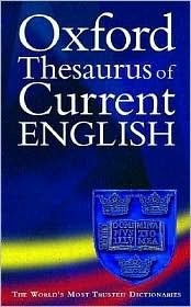 Book cover of Oxford Thesaurus of Current English by Alan Spooner