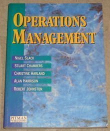 Book cover of Operations Management by CHRISTINE HARLAND ALAN HARRISON ROBERT JOHNSTON NIGEL SLACK ETC., STUART CHAMBERS
