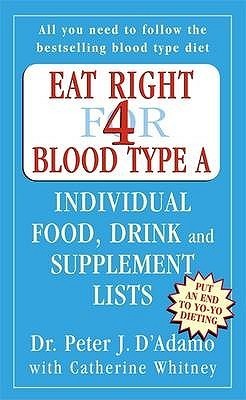 Book cover of Eat Right For Blood Type A by Peter J. D'Adamo