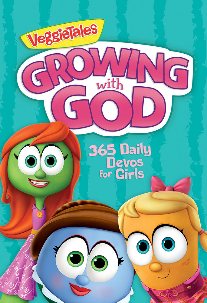 Book cover of Growing With God: 365 Daily Devos For Girls by Worthykids