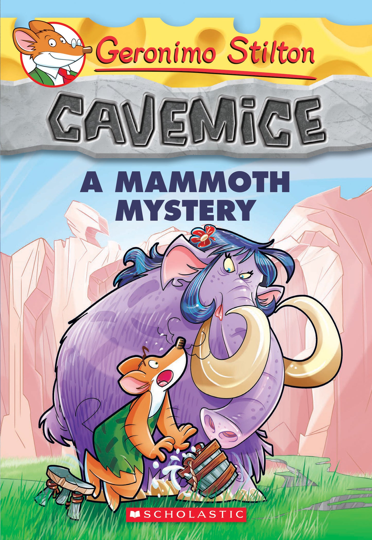 Book cover of A Mammoth Mystery by Geronimo Stilton