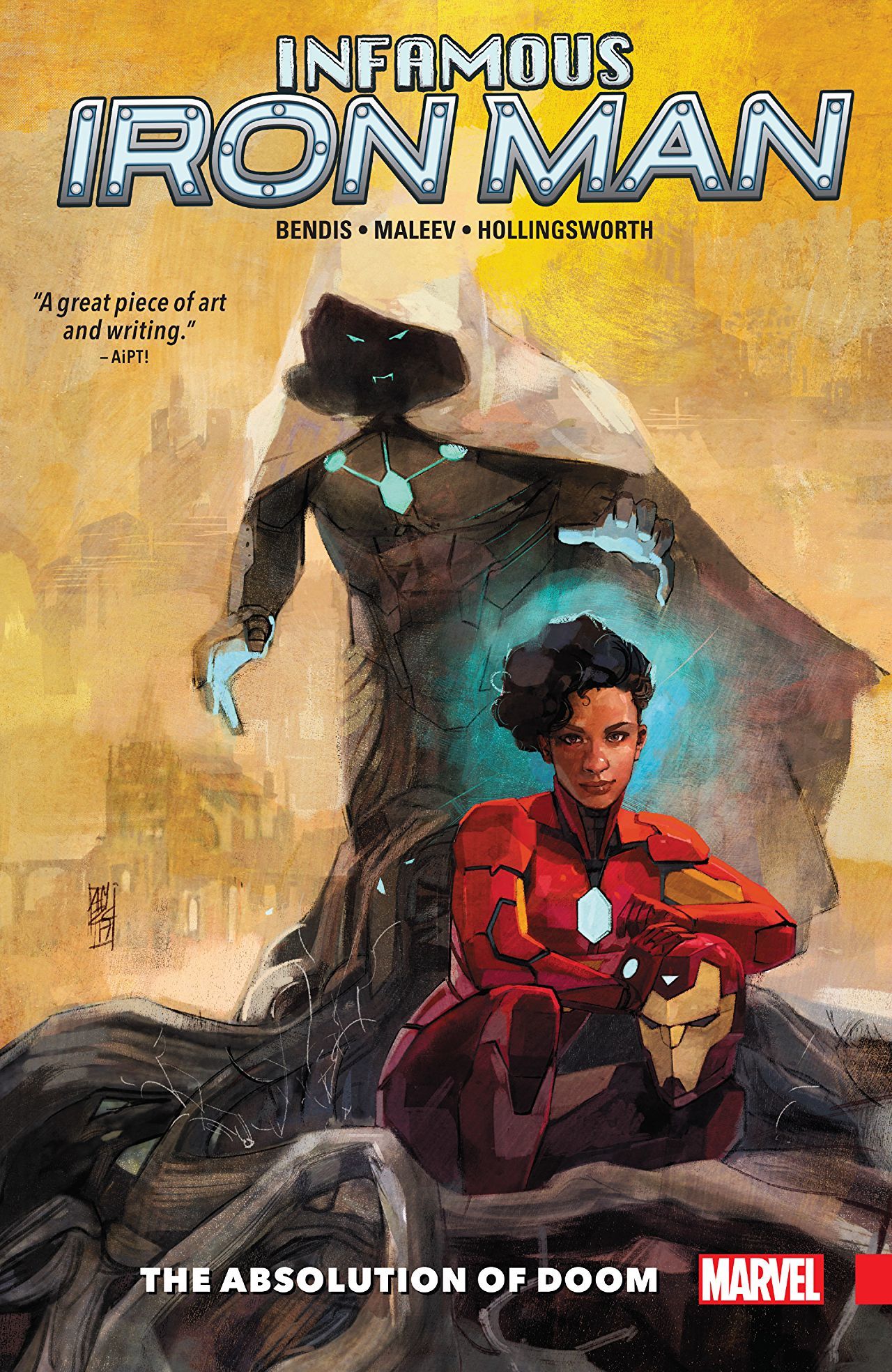 Book cover of Infamous Iron Man, Vol. 2: The Absolution of Doom by Brian Michael Bendis (Writer), Alex Maleev