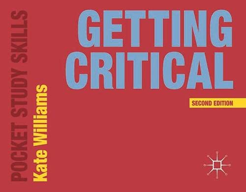 Book cover of Getting Critical by Kate  Williams