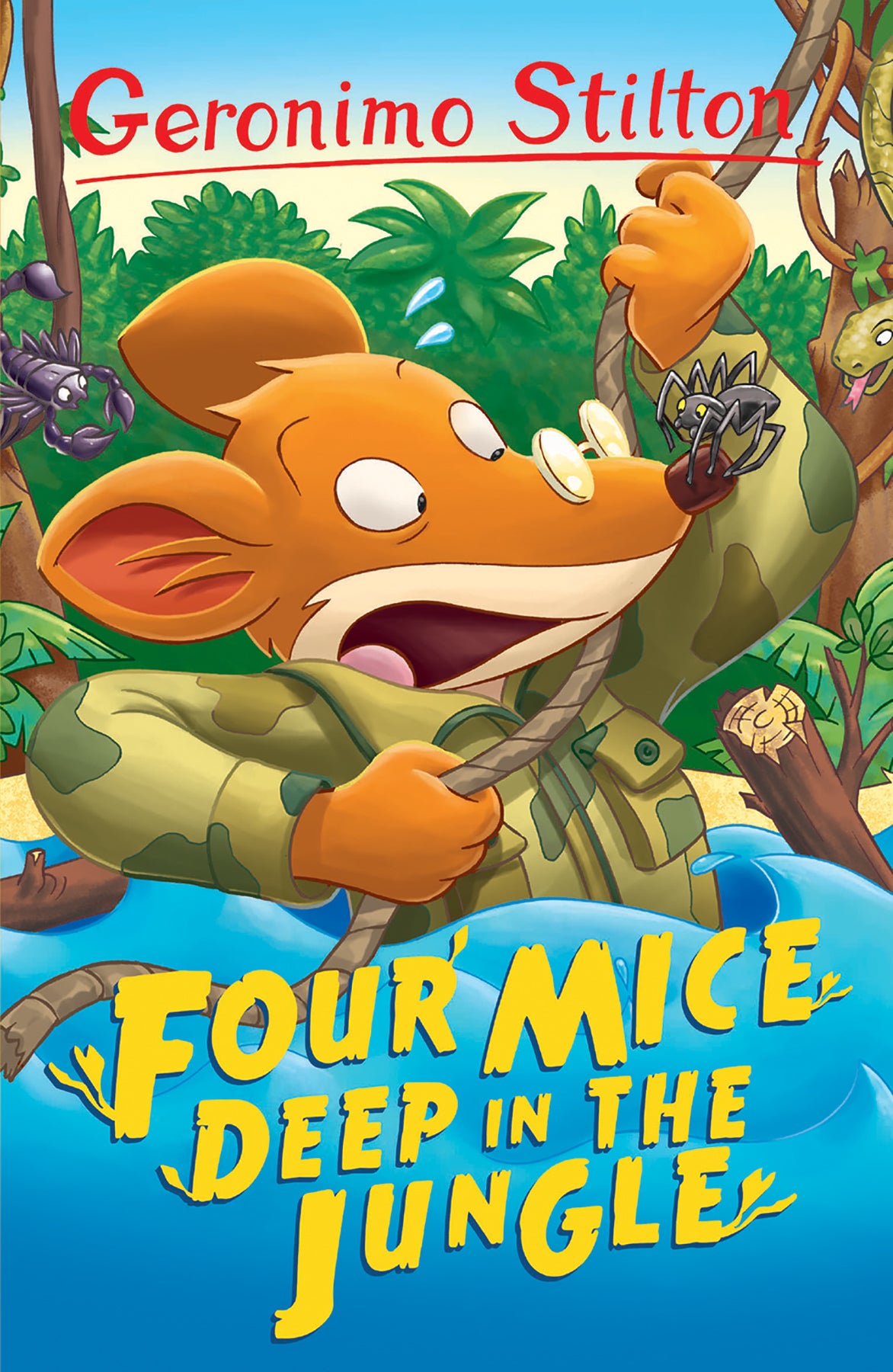 Book cover of Four Mice Deep In The Jungle by Geronimo Stilton