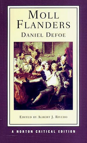 Book cover of Moll Flanders by Daniel Defoe, Albert J. Rivero (Ed.)