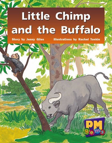 Book cover of Little Chimp And The Buffalo by Jenny Giles