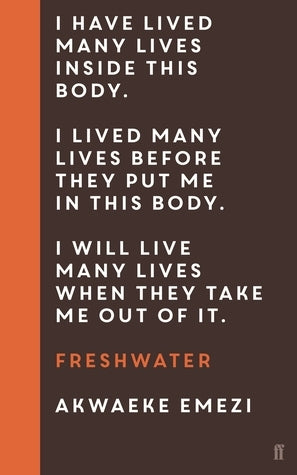 Book cover of Freshwater by Akwaeke Emezi