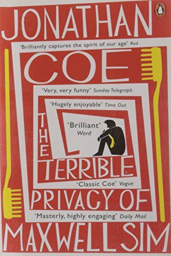 Book cover of The Terrible Privacy of Maxwell Sim by Jonathan Coe